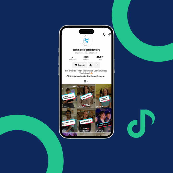 Gemini College ging je voor bij het TikTok inzetten voor scholen
